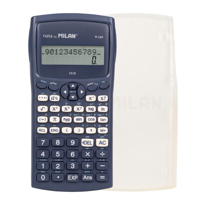 Blister calculatrice scientifique M240, 430 since 1918 collection, bleu