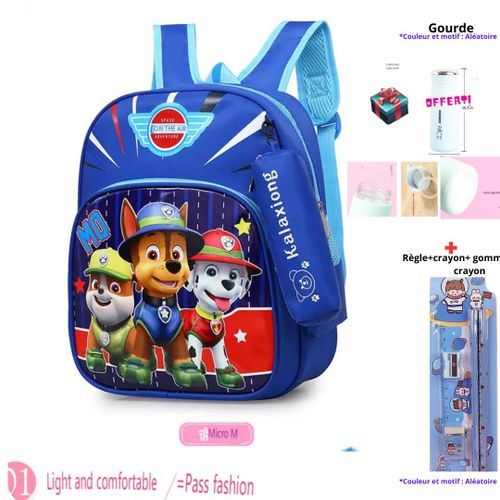 Louna Sac à dos Patpatrol + (Montre + ensemble de dessin + trousse/offerts)