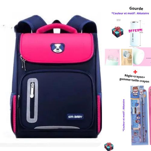 Louna Sac à dos Kaïwaï Rose (Offert : Montre + ensemble dessinateur)