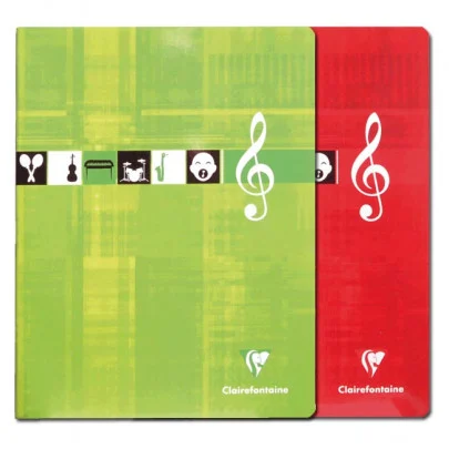  Cahier de musique petit modèle 48 pages sans spirale 
