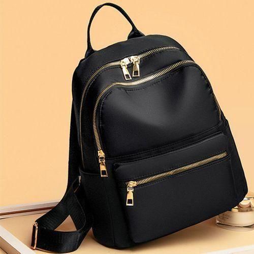 Sac à dos Oxford pour femmes, sac à main en nylon imperméable noir