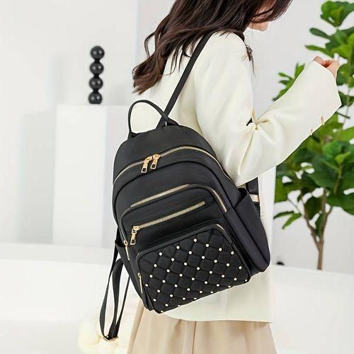 Sac A Dos Oxford Pour Femme - Noir