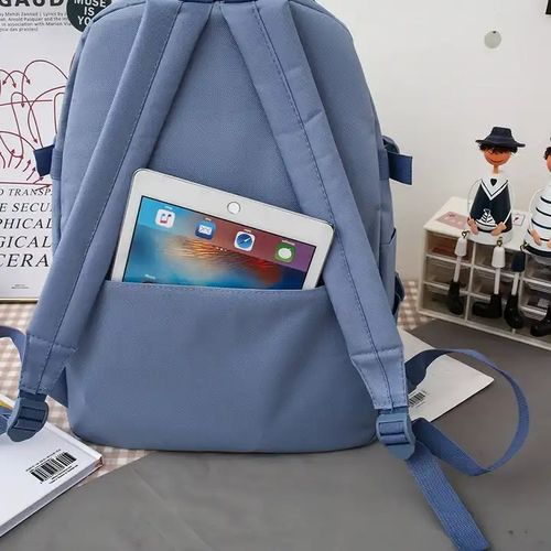Ensemble sac à dos scolaire filles - 5PCs : sac à dos Kawaii, 2 trousses à crayons,