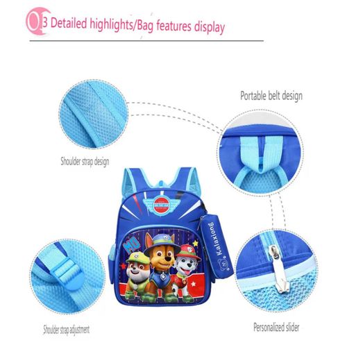 Louna Sac à dos Patpatrol + (Montre + ensemble de dessin + trousse/offerts)