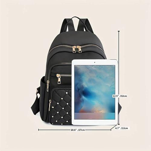 Sac A Dos Oxford Pour Femme - Noir
