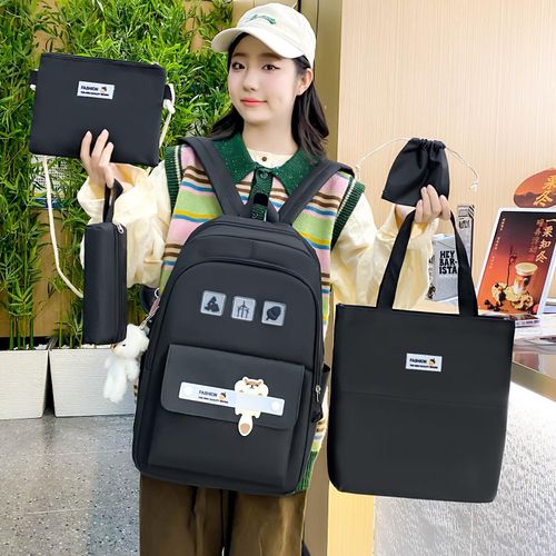 Pack De 5 Sacs à Dos Pour écolières-Noir