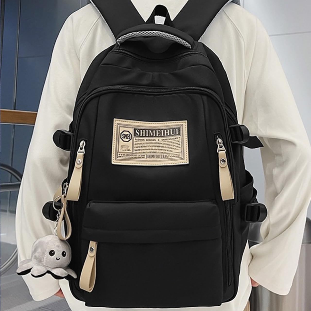 Sac à dos Kawaii avec accessoires – design esthétique, grande capacité, idéal école, voyage et quotidien au Sénégal