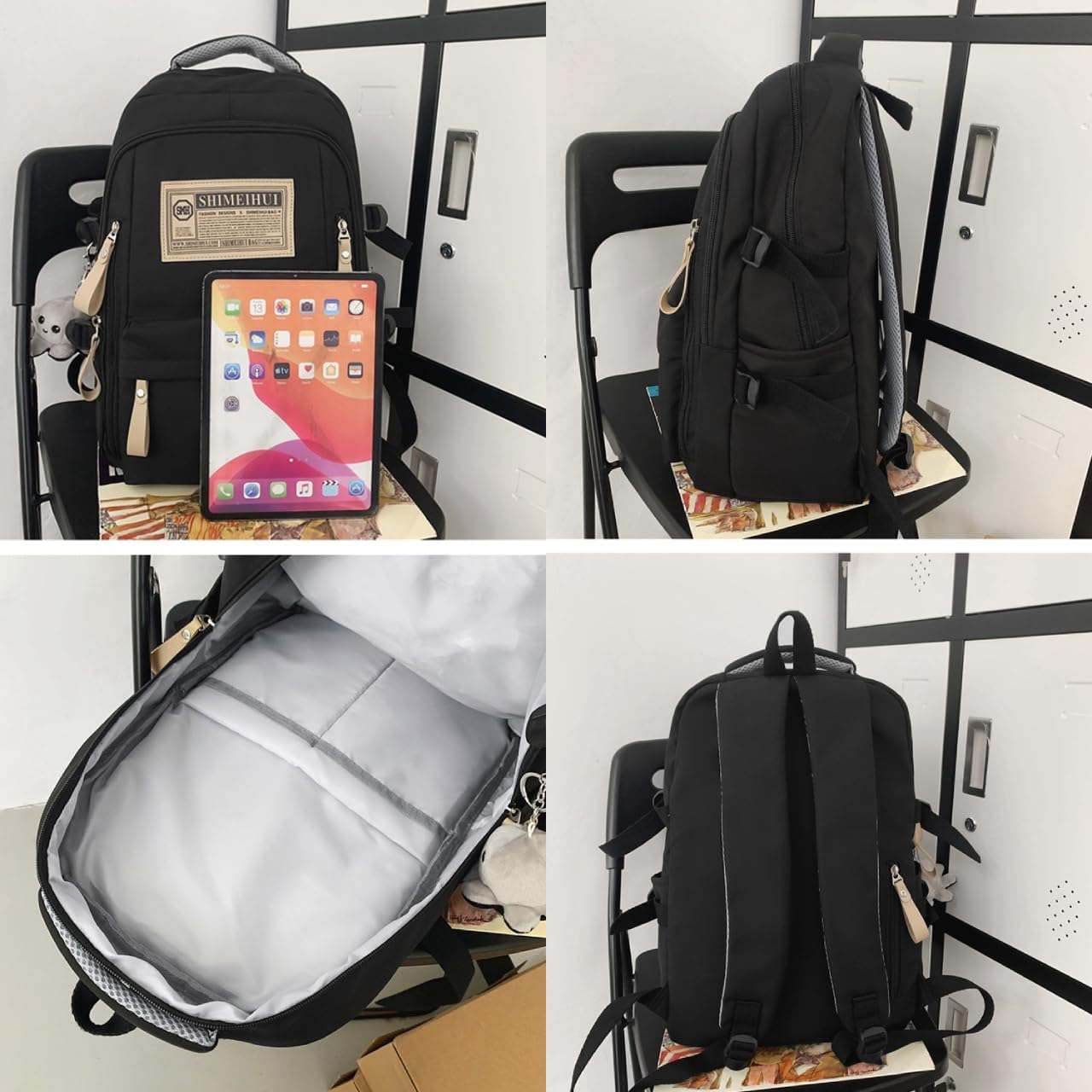 Sac à dos Kawaii avec accessoires – design esthétique, grande capacité, idéal école, voyage et quotidien au Sénégal