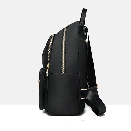 Sac à dos Oxford pour femmes, sac à main en nylon imperméable noir