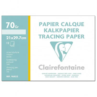 Papier calque A4 Pochette 12 feuilles 