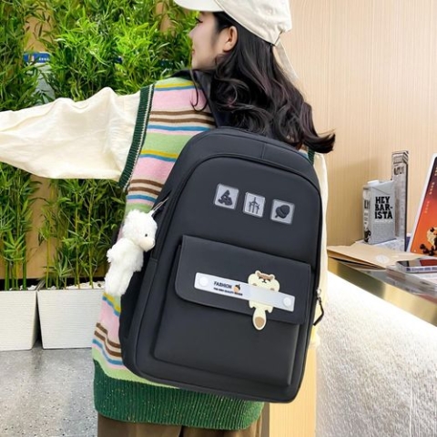 Pack De 5 Sacs à Dos Pour écolières-Noir