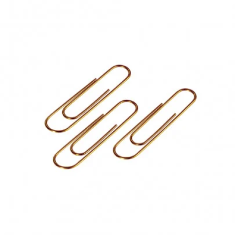  Boîte de 100 trombones dorés 25mm 